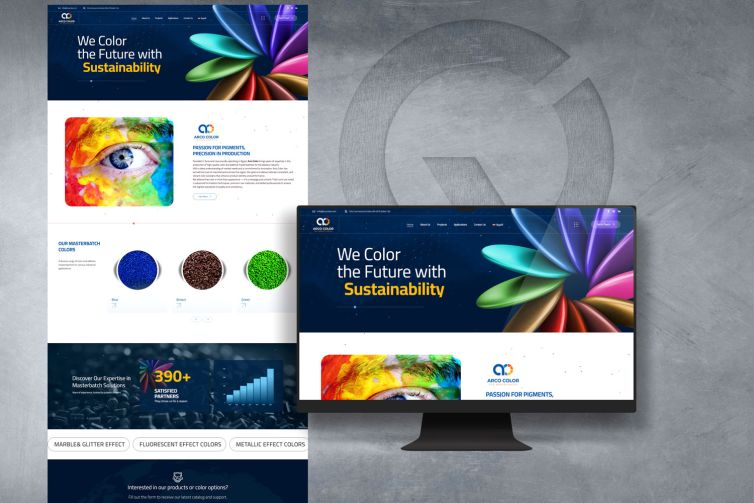 تصميم موقع إلكتروني لشركة Arco Colors